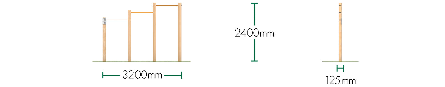 2.4m Chin Ups