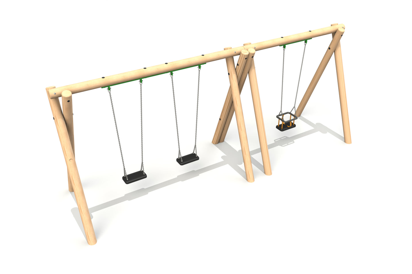2 Flat & 1 Cradle Seat (2.4m)