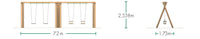 2 Flat & 2 Cradle Seats (2.4m)