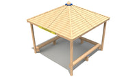 Square Shelter with Seats
