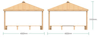 Square Shelter with Seats