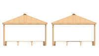 Square Shelter with Seats
