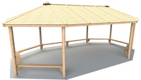 Hexagonal Shelter with Seats