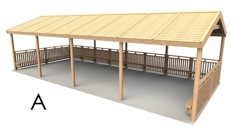 Rectangular Shelter - 9.6 x 4.4m