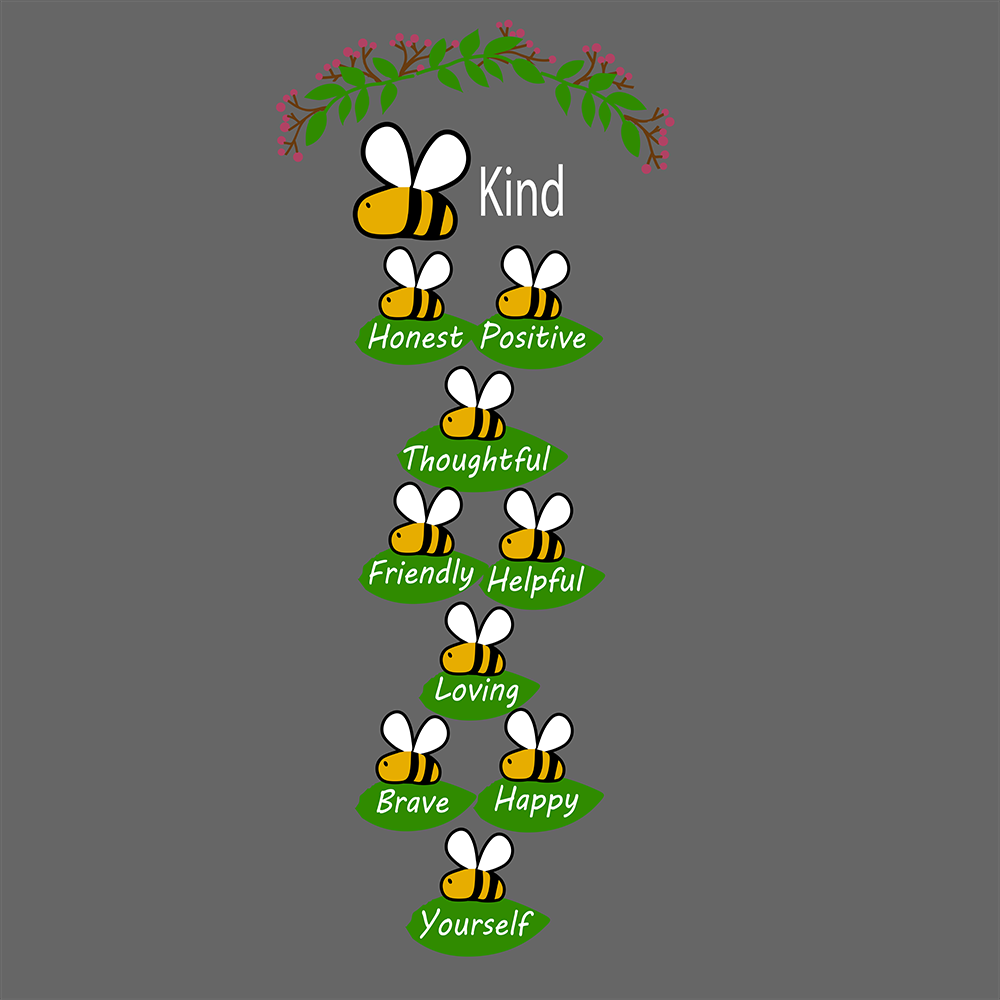 Bee Kind Hopscotch Solid