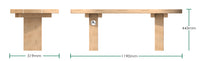 1.2m Early Years Curvy Bench