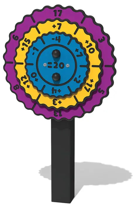 Spinning Sums Flower with Post