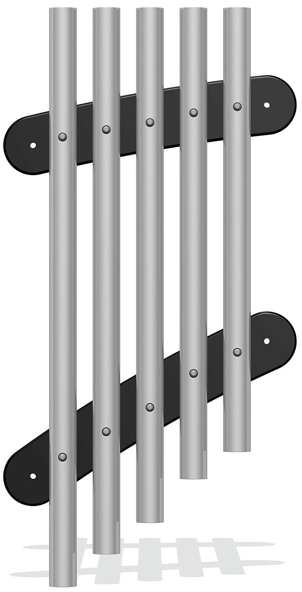 50mm Tube Chimes (5) Rail Mounted Pentatonic