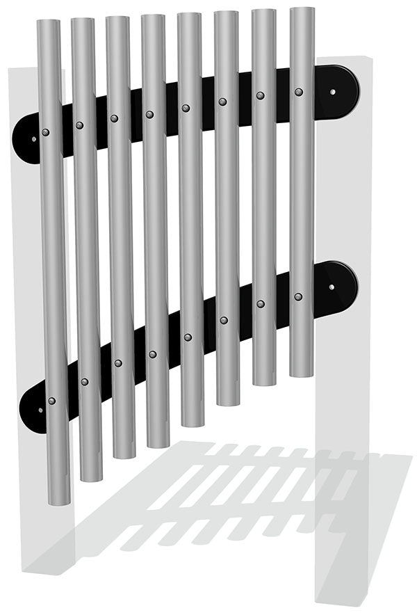 50mm Tube Chimes (8) Rail Mounted Diatonic