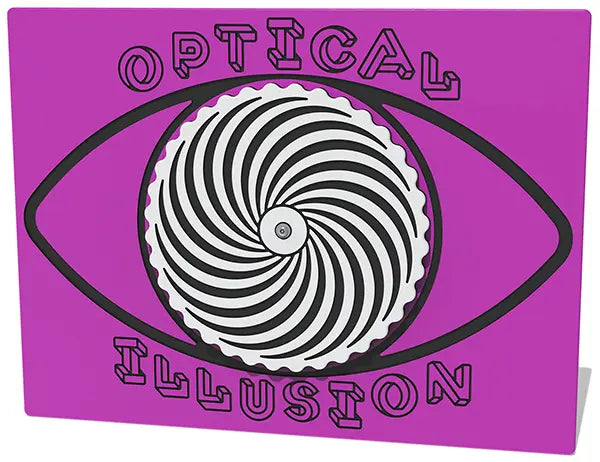 Spinning Spiral Optical Illusion Play Panel