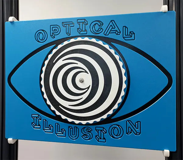 Worm Hole Optical Illusion Play Panel