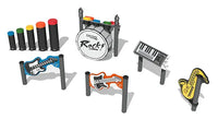 Rock Band Set with Alu Posts