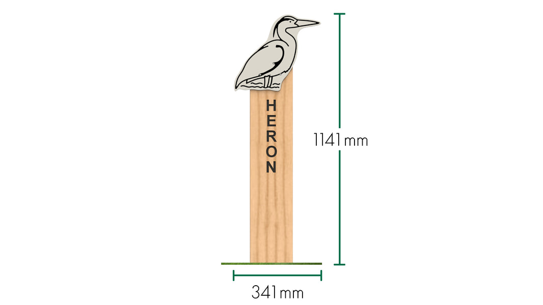 Heron Animal Post