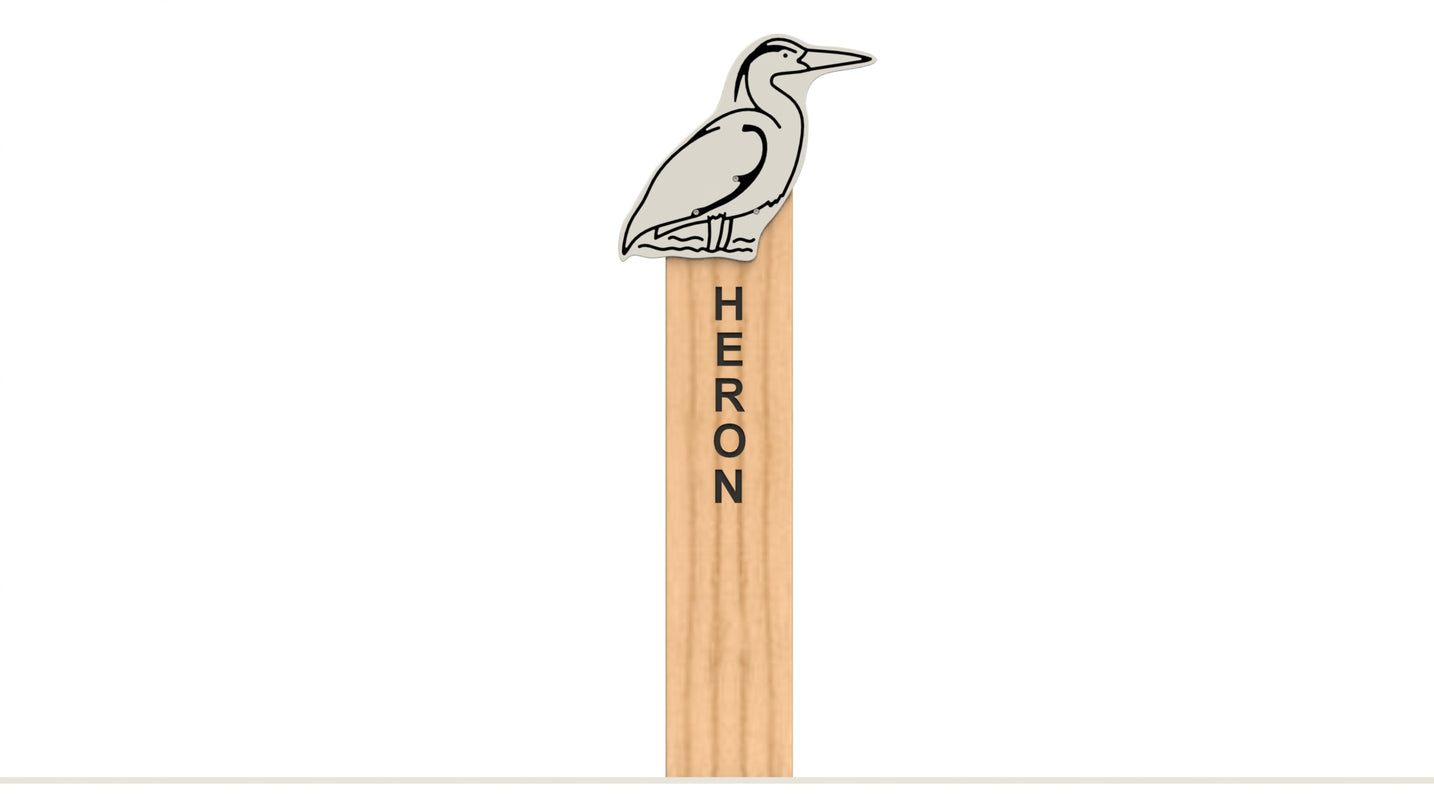 Heron Animal Post