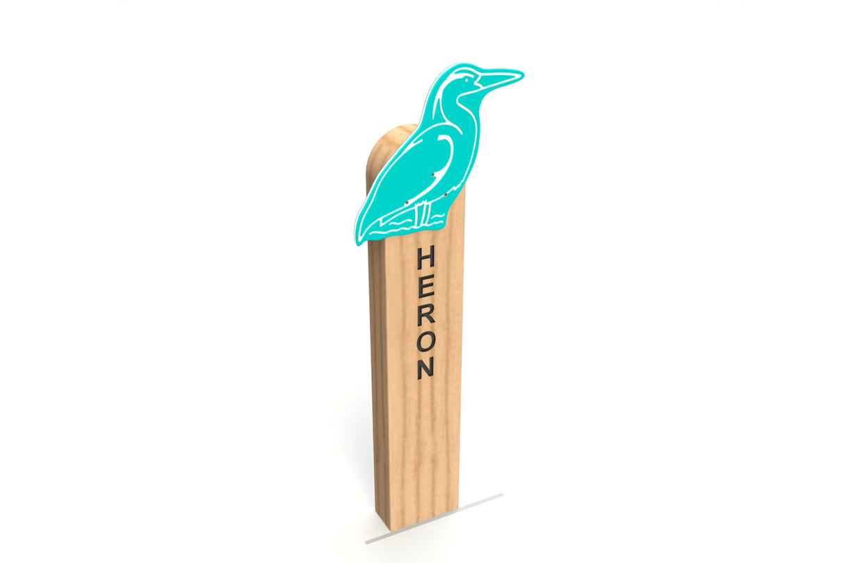 Heron Animal Post