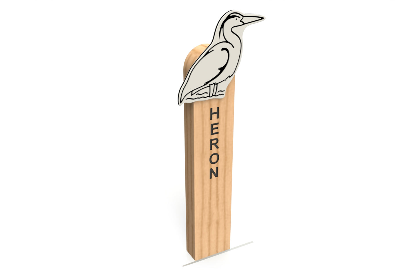 Heron Animal Post