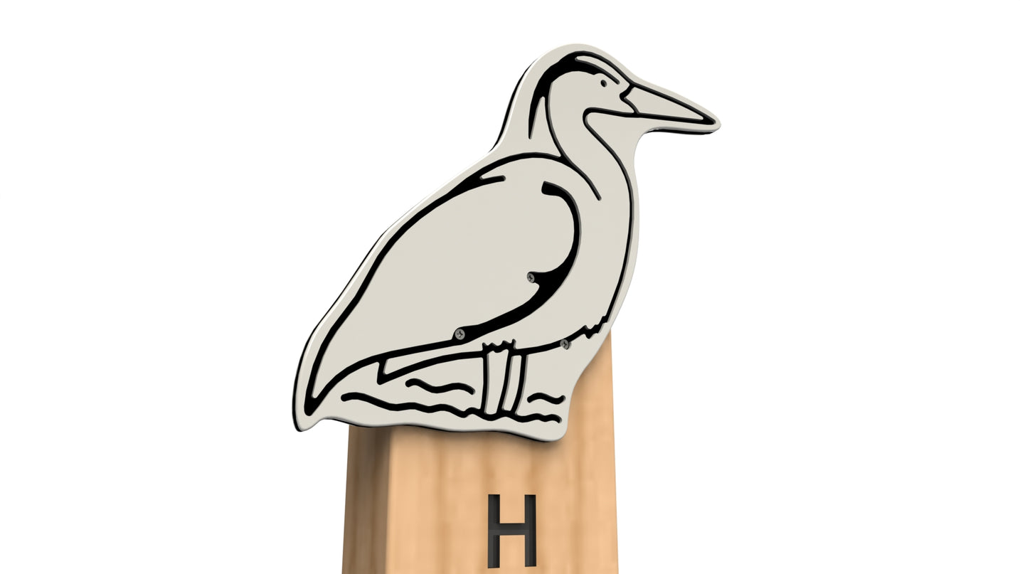 Heron Animal Post