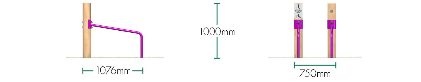 Low Parallette Bars