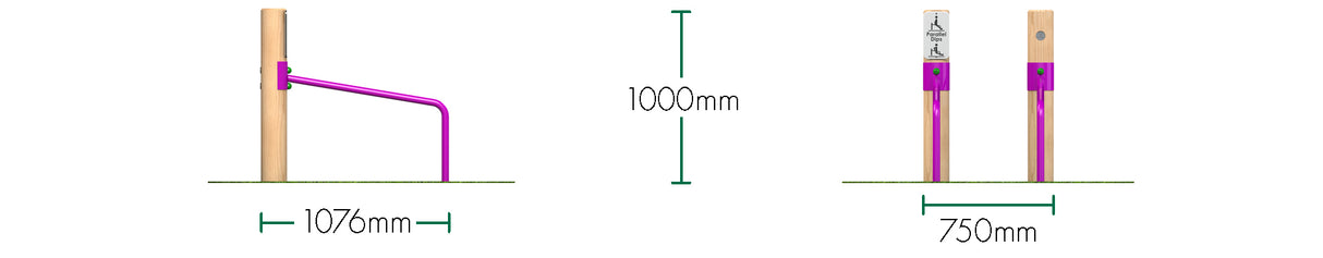 Low Parallette Bars