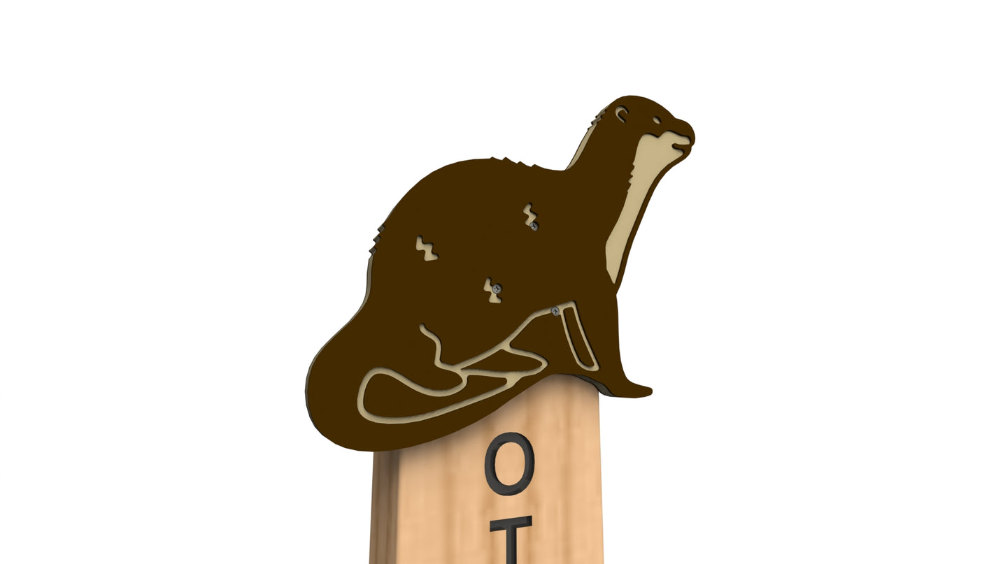 Otter Animal Post