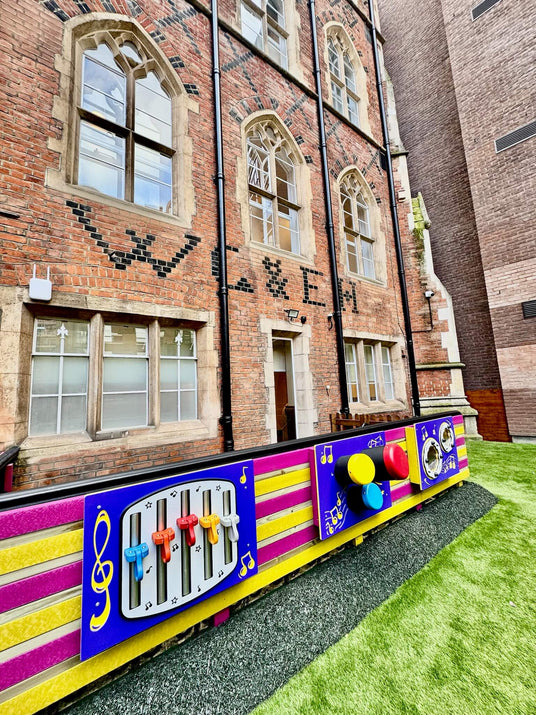 Outdoor play panel installation