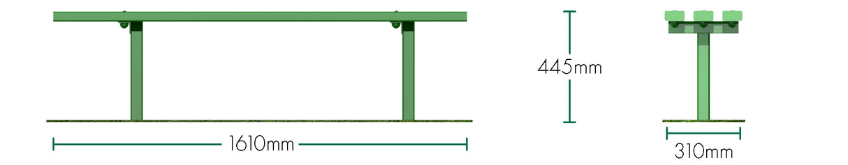 Steel Rednall Bench