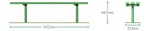 Steel Rednall Bench