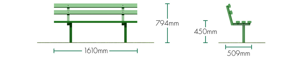 Steel Rednall Bench