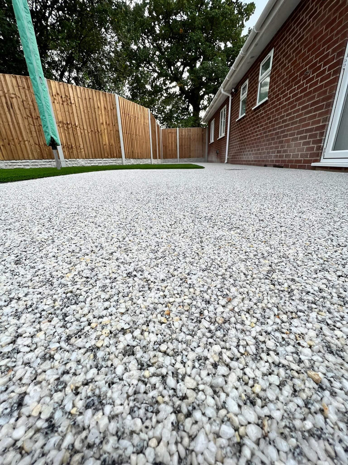 Resin Bound Stone installation near a property