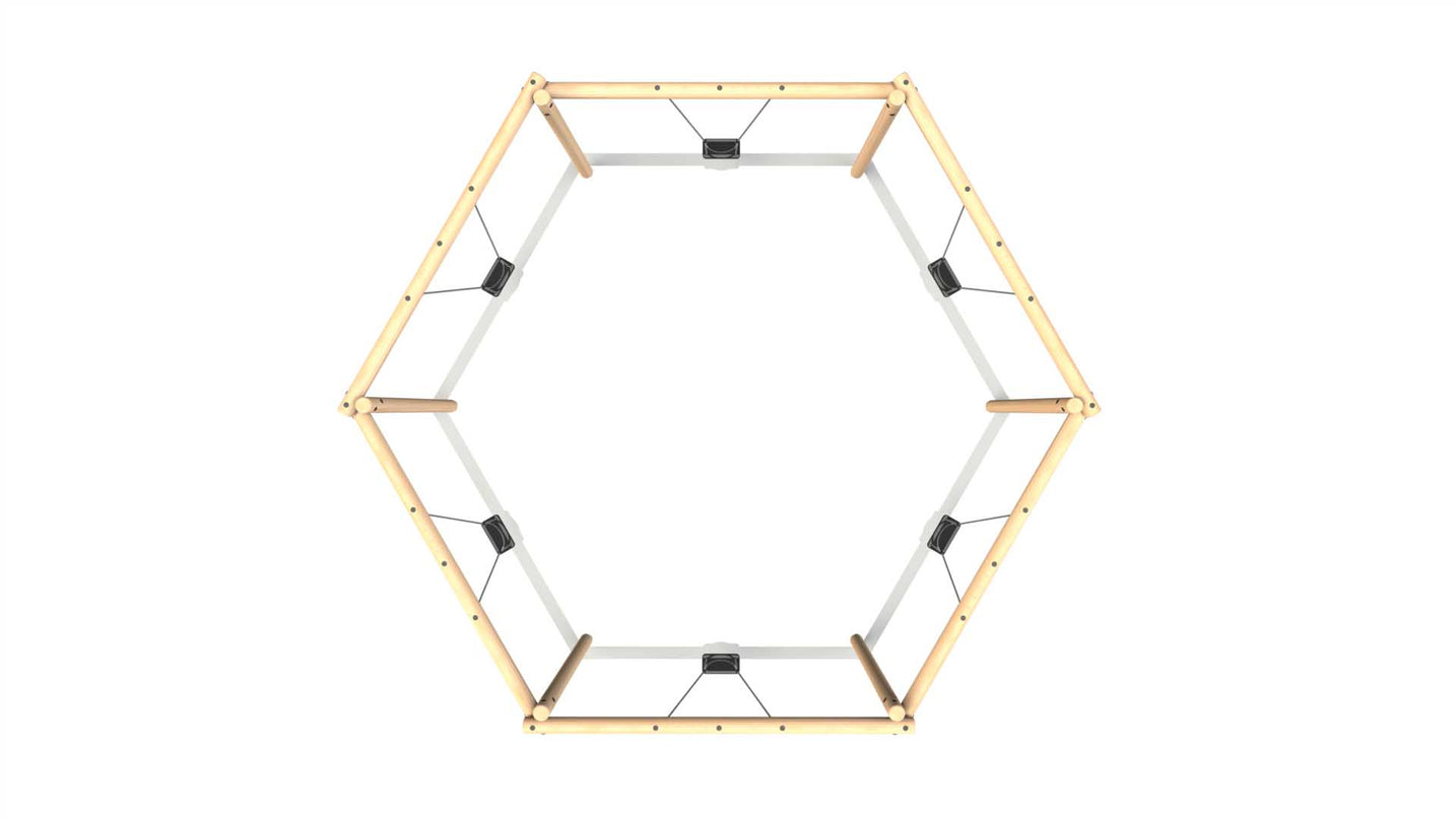 6 Hexagonal Flat Seat 2.4m