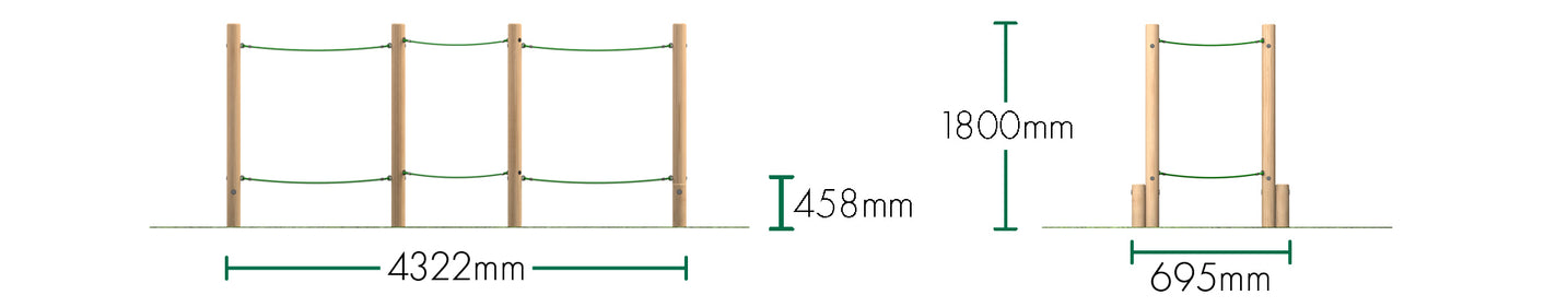 Slalom Rope Walk