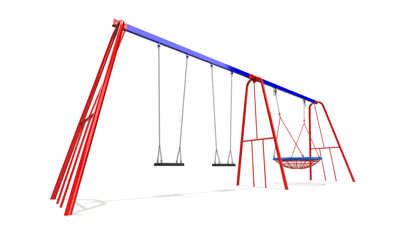 2 Flat & 1 Group Swing (2.4m)