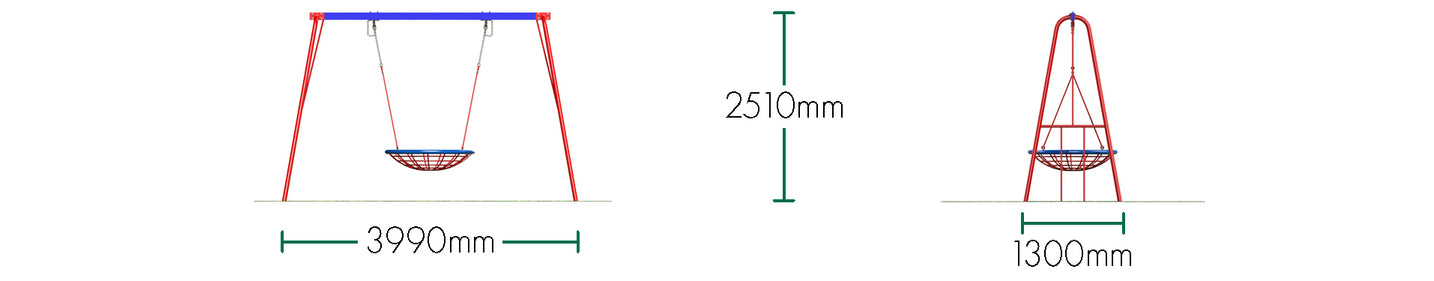Steel Group Swing (2.4m)