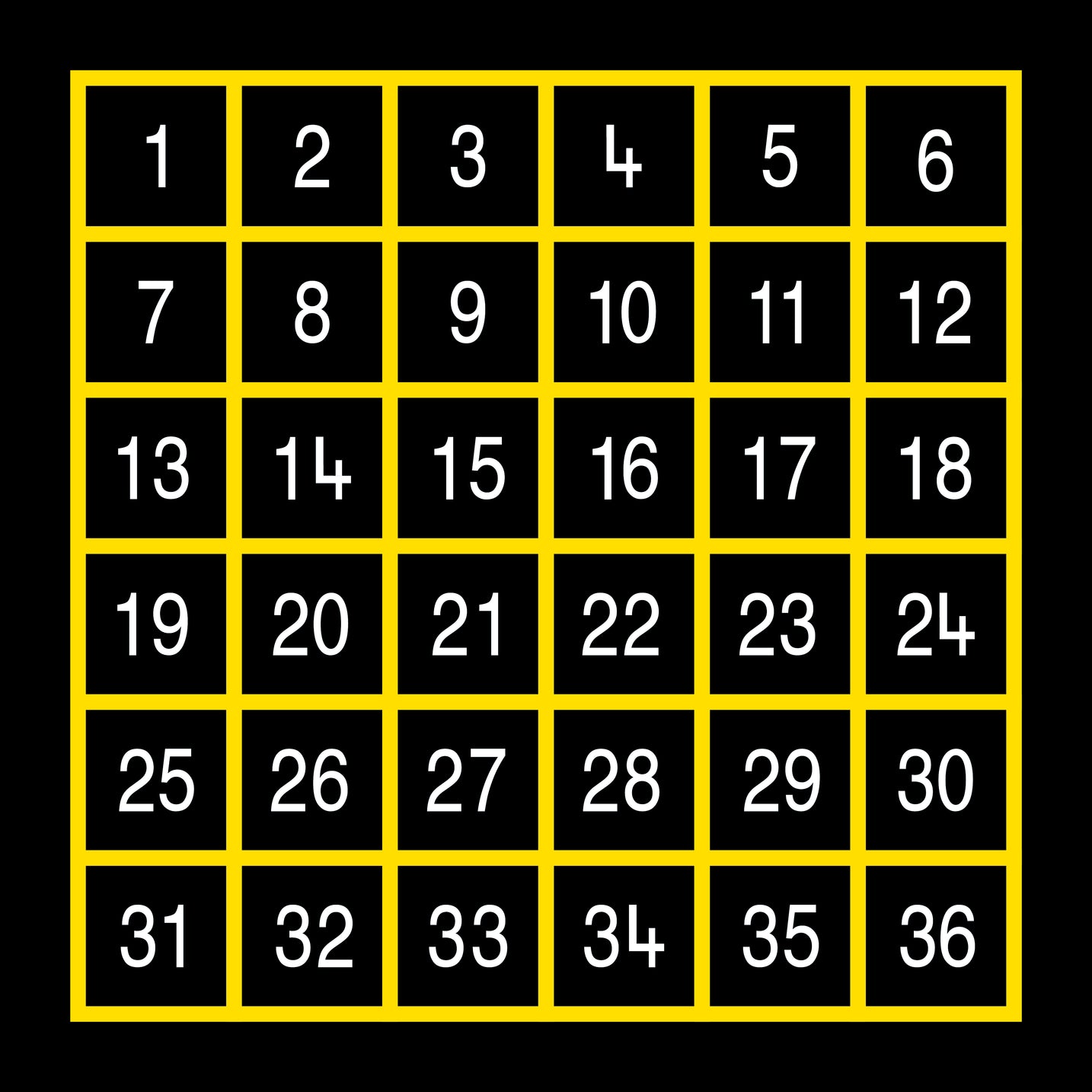 Number Grids Outline