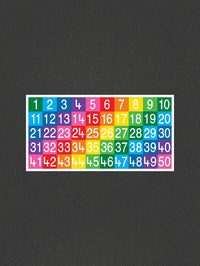 Number Grids 1-50