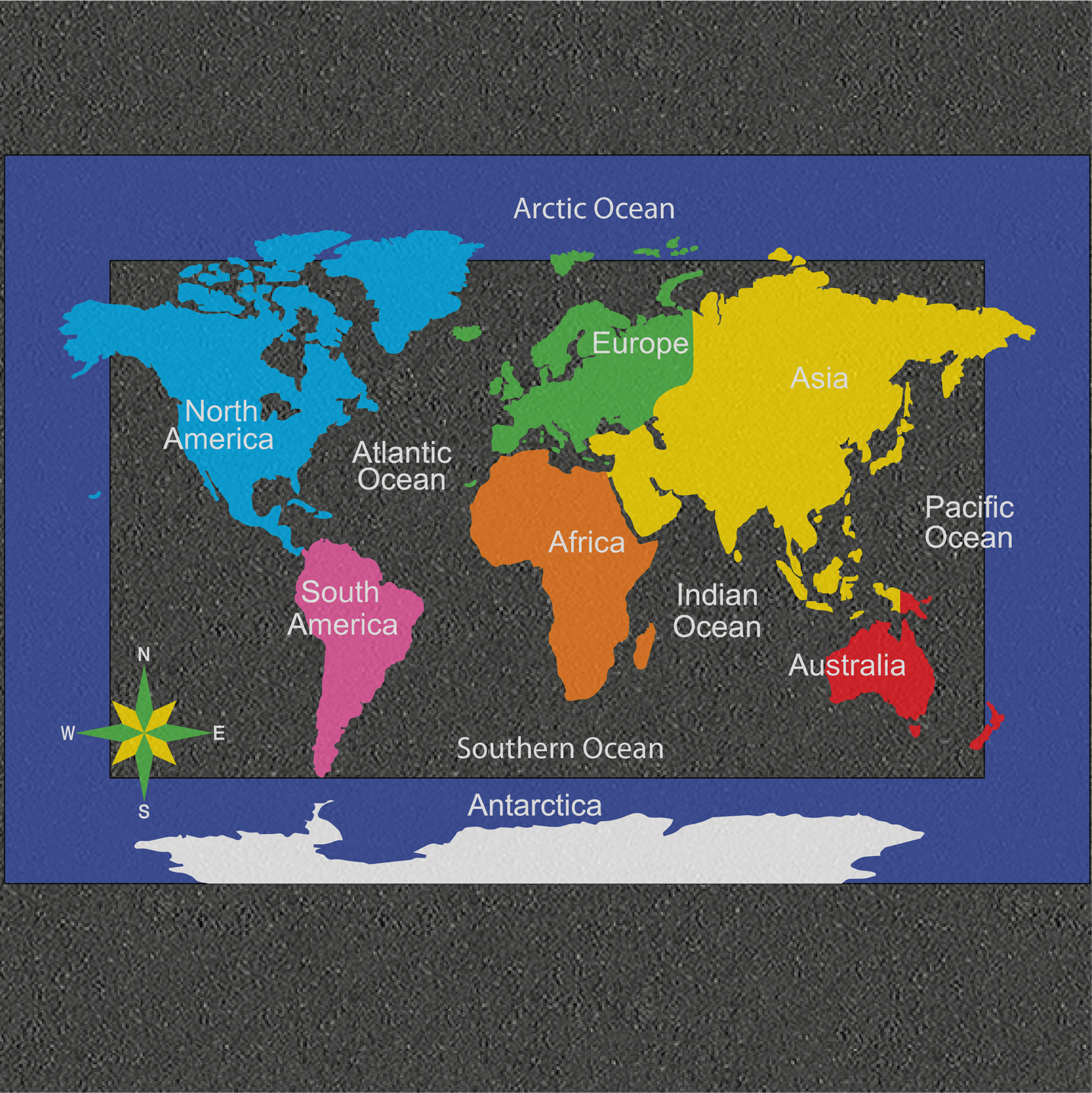 Continents Map