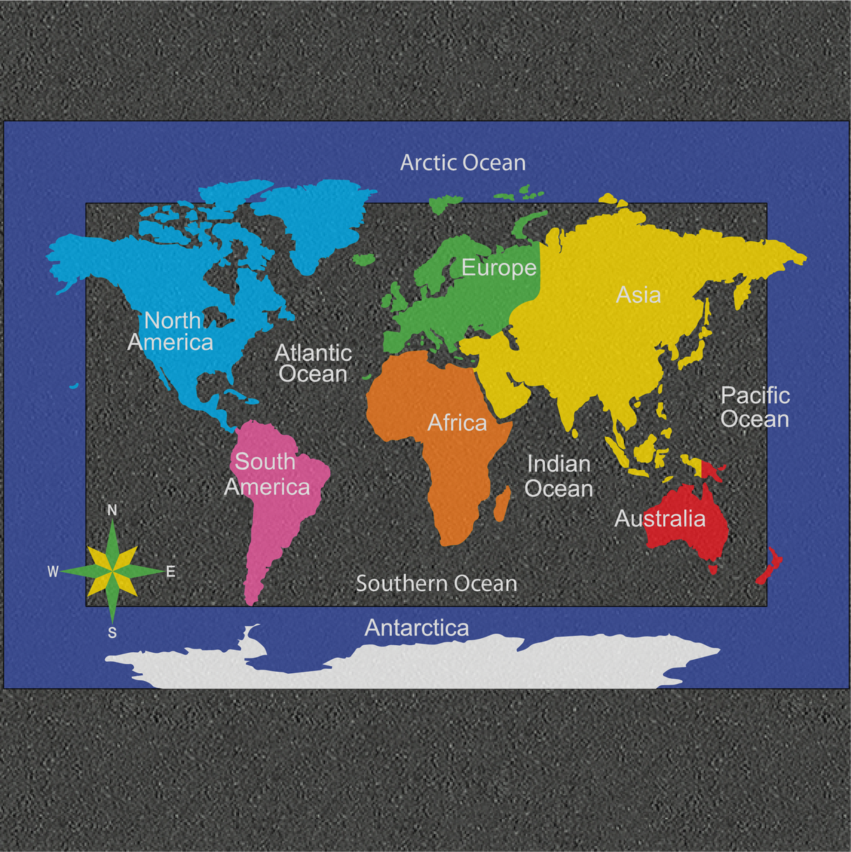Continents Map