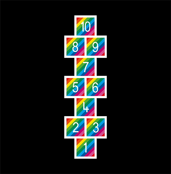 Rainbow Hopscotch