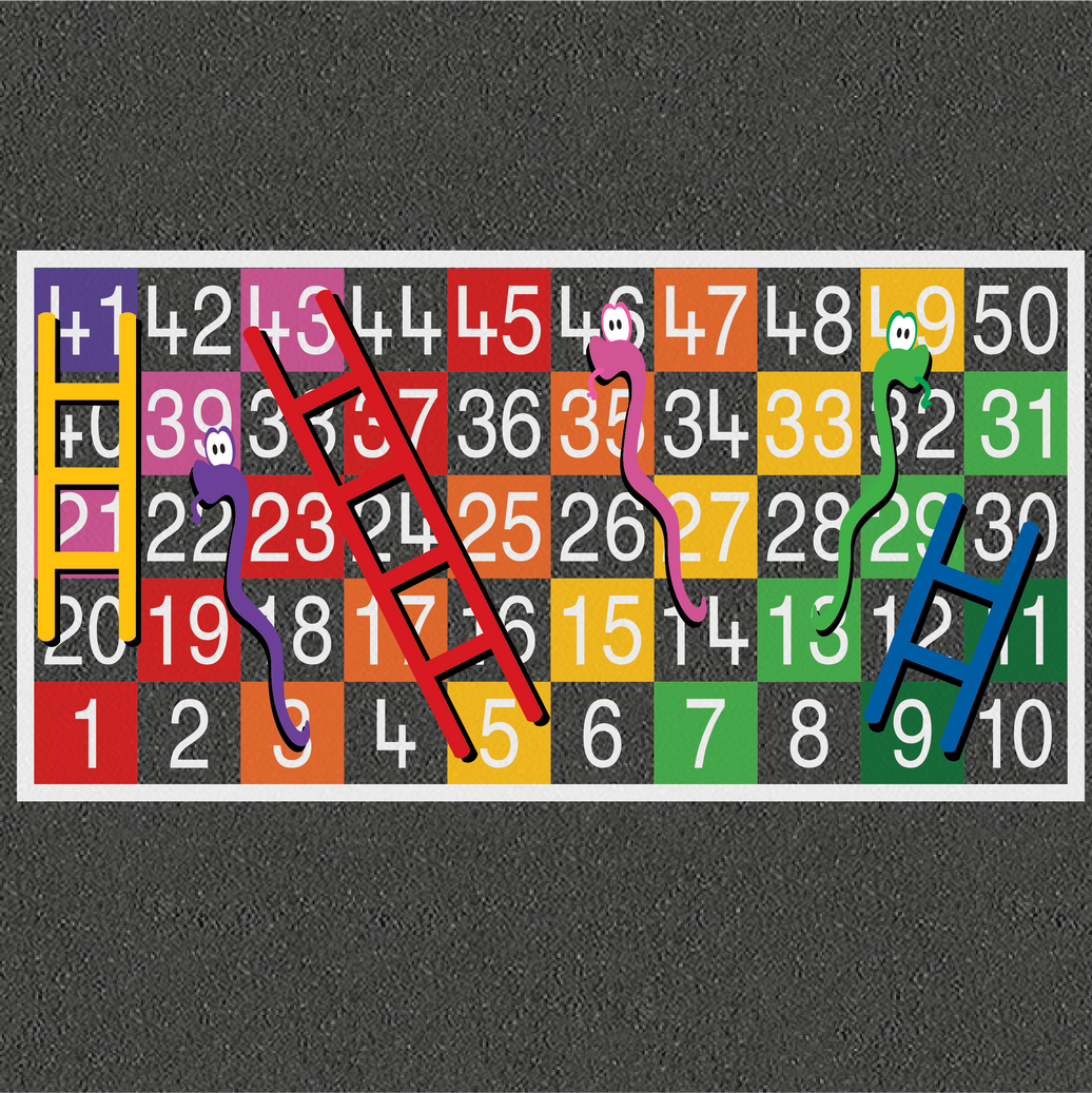Snakes and Ladders 1-50