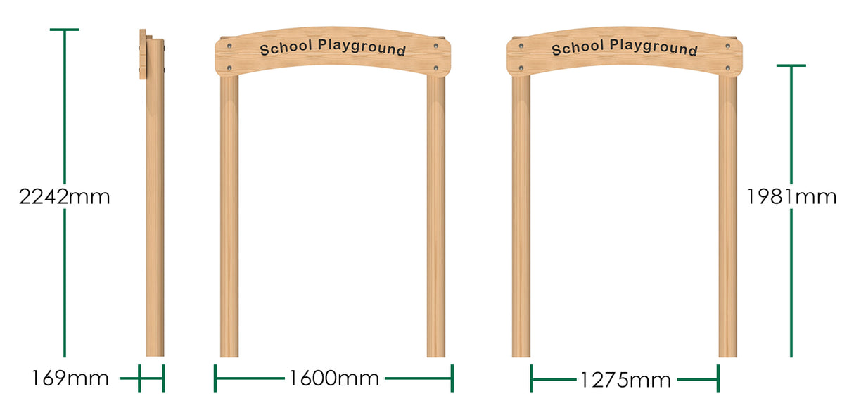 Timber Archway Sign