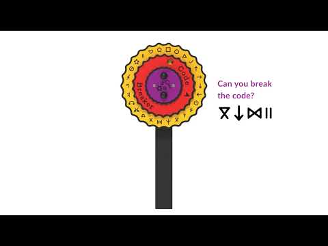Concentric Code Breaker Flower with Post