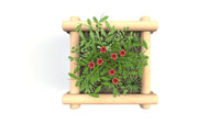0.9m Round Log Planter
