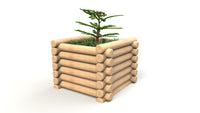 0.9m Round Log Planter