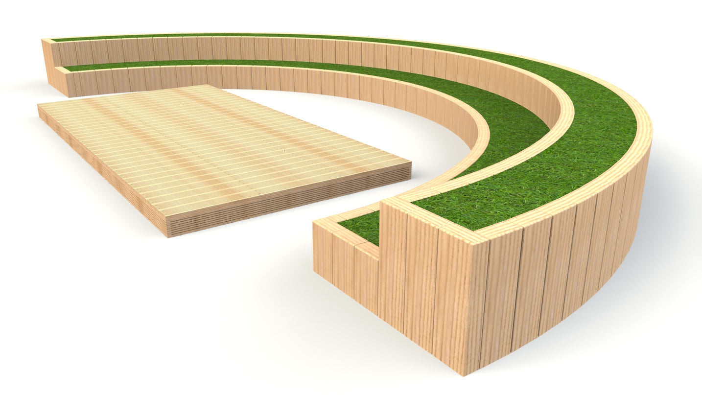 2 Tier Curved Amphitheatre