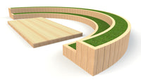 2 Tier Curved Amphitheatre
