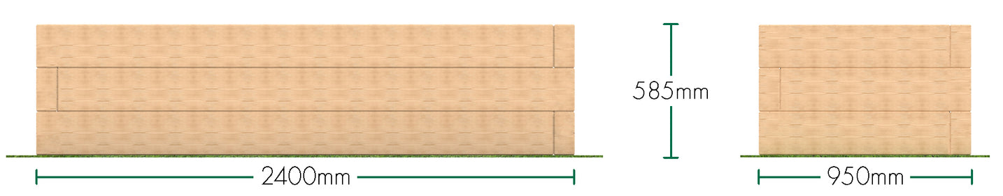 Sleeper Planter 2.4m