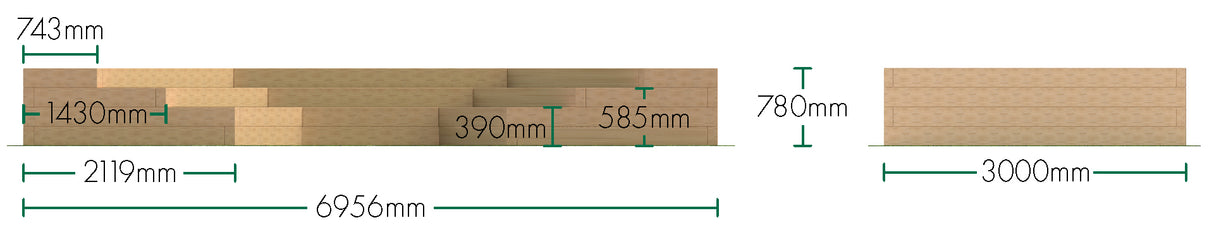 3 Tier 3 Sided Amphitheatre