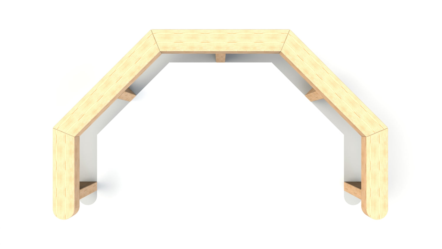 3m Half Octagonal Seat