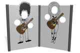 Bob Photo Opportunity Panel with Posts and Guitar