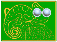 Bug Eyes Chameleon Play Panel